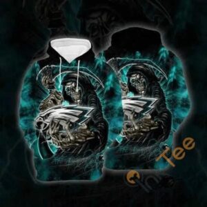 Philadelphia Eagles Life Reaper 3D Hoodie, NFL Hoodie
