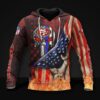 San Francisco 49ers American Flag Skull All Over Print Hoodie, NFL Hoodie
