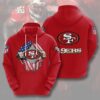 San Francisco 49ers Blood Inside Me Heart 3D Hoodie, NFL Hoodie