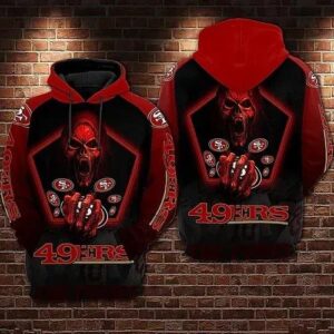 San Francisco 49ers Death 3D Hoodie, NFL Hoodie
