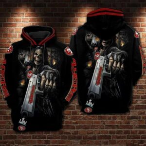 San Francisco 49ers Death Gun 3D Hoodie, NFL Hoodie
