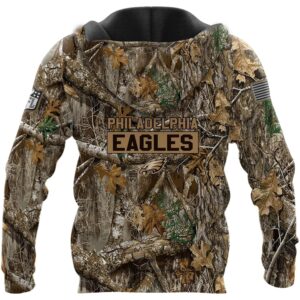 Philadelphia Eagles Realtree Hunting Camo 3D Hoodie, NFL Hoodie