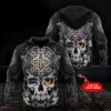 New Orleans Saints Skull Personalized 3D Hoodie, NFL Hoodie