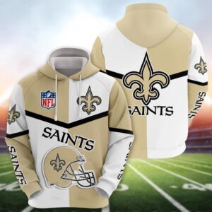 New OrleansSaints 3D Apparel, NFL Hoodie