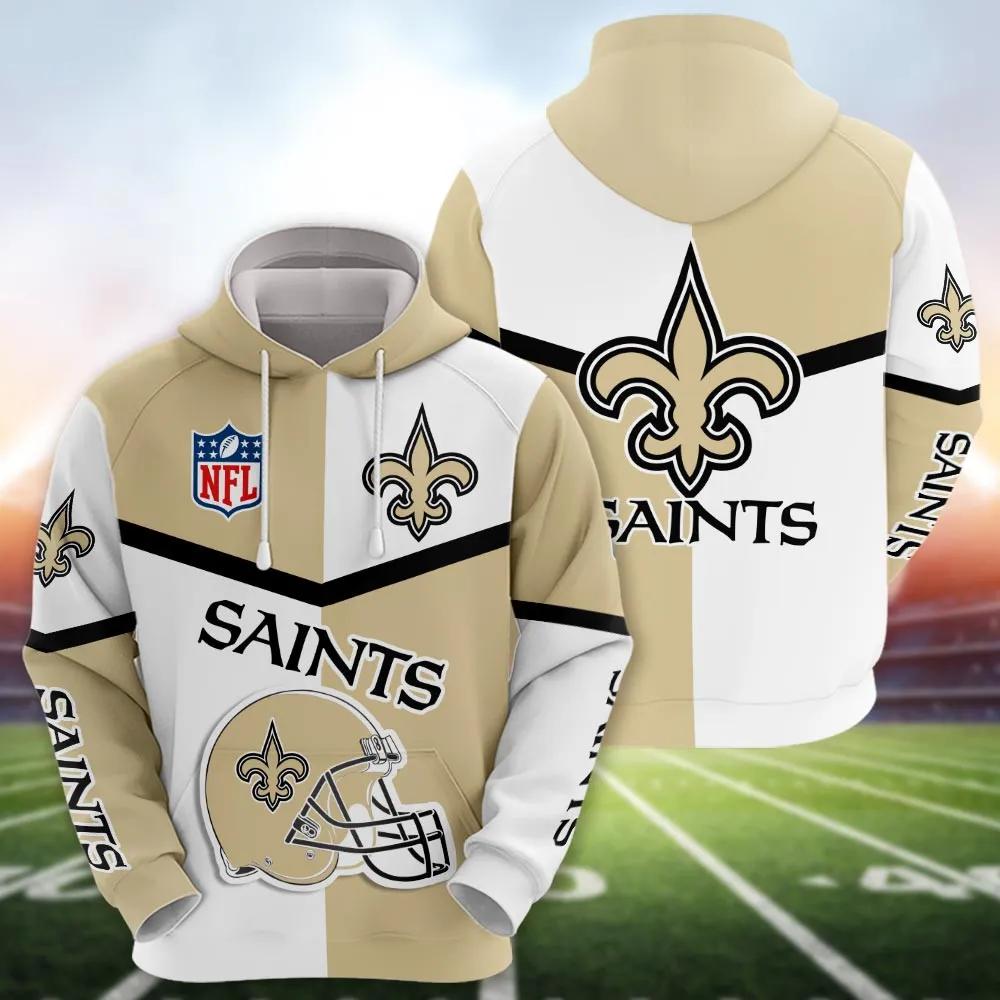 New OrleansSaints 3D Apparel, NFL Hoodie New OrleansSaints 3D Apparel, NFL Hoodie
