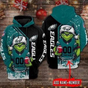 Philadelphia Eagles Yoda Personalized Christmas Hoodie, NFL Hoodie