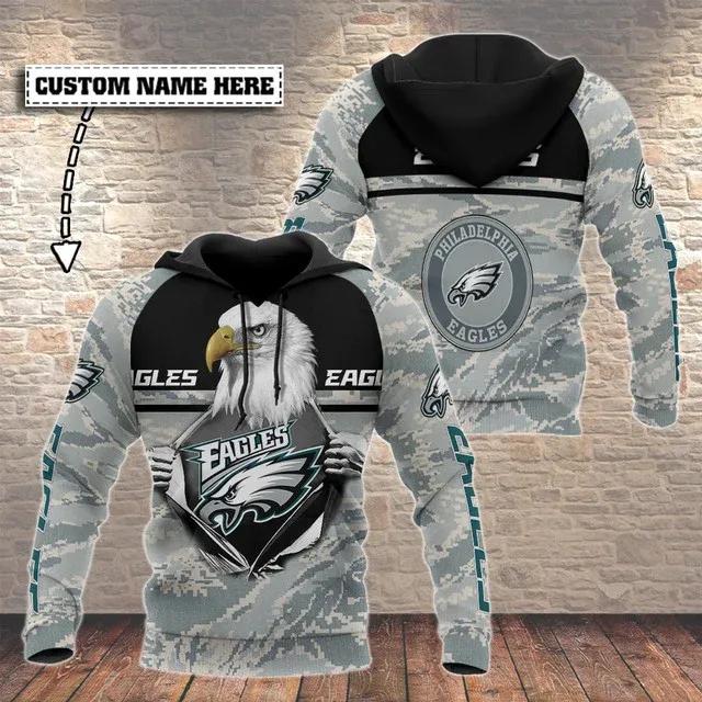 NFL Philadelphia Eagles Personalized 3D Hoodie 7, NFL Hoodie NFL Philadelphia Eagles Personalized 3D Hoodie 7, NFL Hoodie