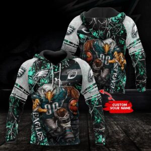 NFL Philadelphia Eagles Personalized 3D Hoodie 3, NFL Hoodie