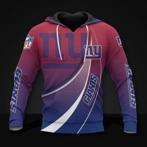 New York Giants All Over Print Hoodie, NFL Hoodie