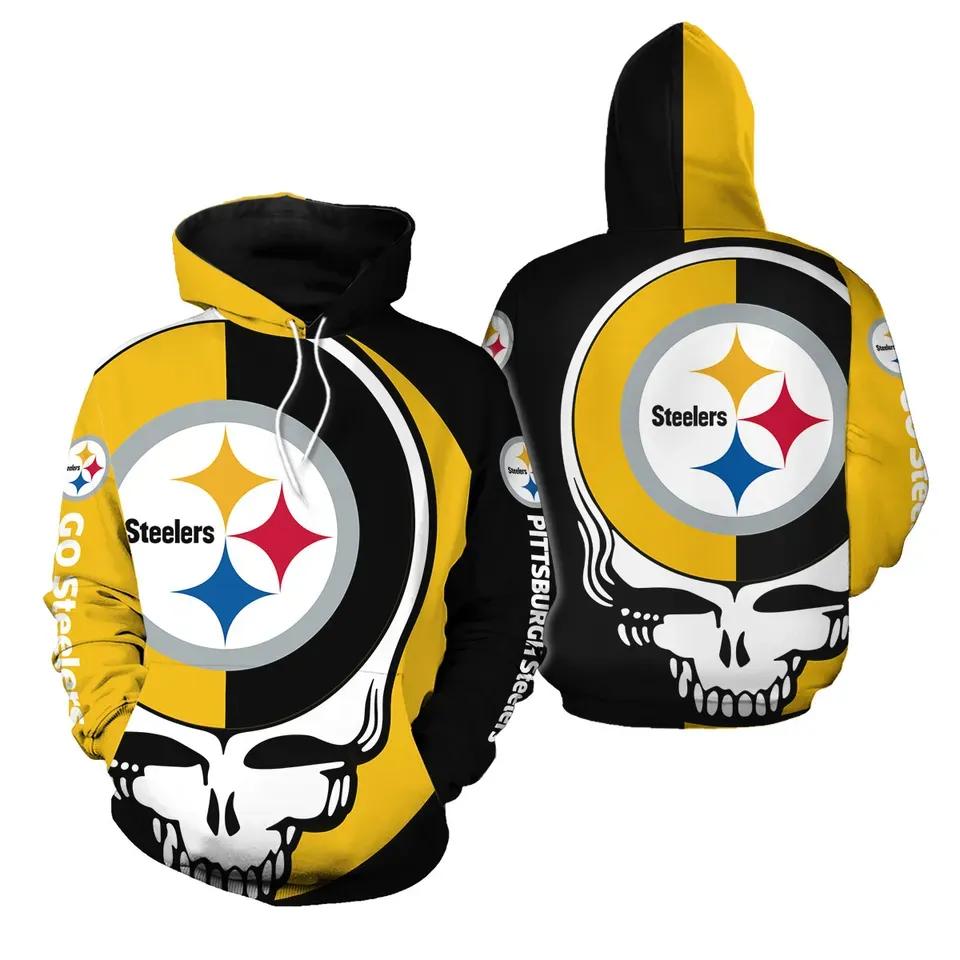 Pittsburgh Football Team Steelerss Grateful Dead 3D Hoodie, NFL Hoodie Pittsburgh Football Team Steelerss Grateful Dead 3D Hoodie, NFL Hoodie