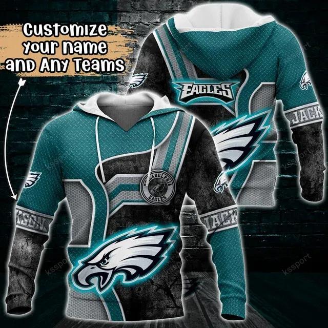 NFL Philadelphia Eagles Personalized 3D Hoodie 6, NFL Hoodie NFL Philadelphia Eagles Personalized 3D Hoodie 6, NFL Hoodie