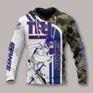 New York Giants Camo All Over Print Hoodie, NFL Hoodie