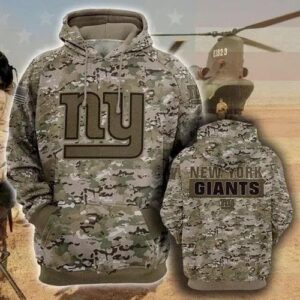 New York Giants Camo 3D Hoodie, NFL Hoodie