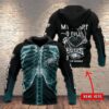 NFL Philadelphia Eagles Skelenton Personalized 3D Hoodie, NFL Hoodie