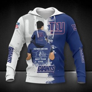 New York Giants Dad And Son All Over Print Hoodie, NFL Hoodie