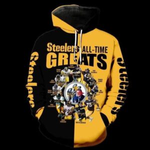 Pittsburgh Steelers All Time 3D Hoodie, NFL Hoodie