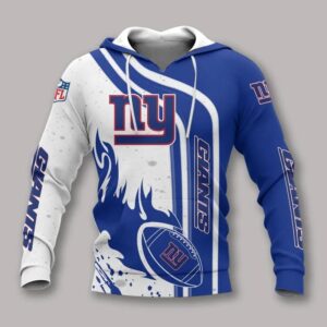 New York Giants Fire Ball All Over Print Hoodie, NFL Hoodie