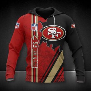 San Francisco 49ers NFL All Over Print Hoodie, NFL Hoodie