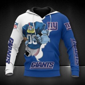 New York Giants Mascot All Over Print Hoodie, NFL Hoodie