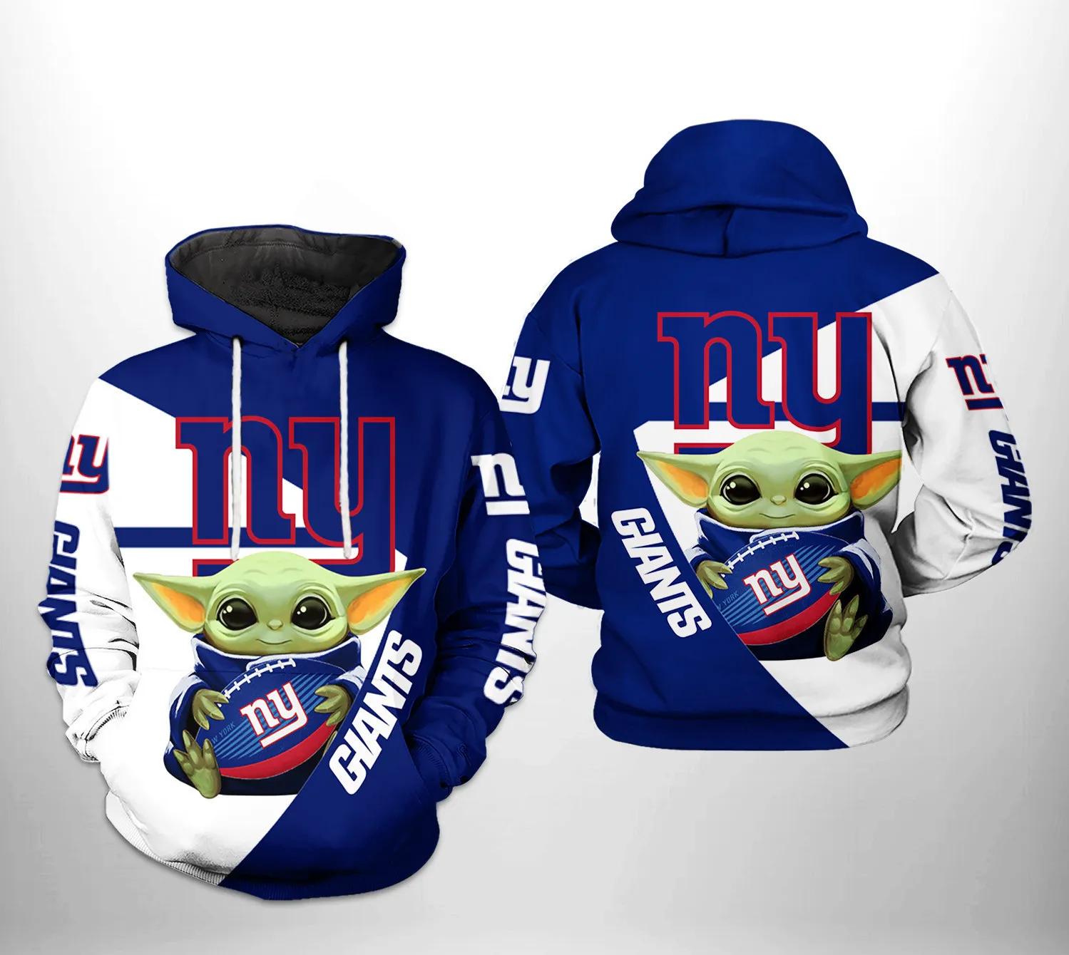 New York Giants NFL Baby Yoda 3D Hoodie, NFL Hoodie New York Giants NFL Baby Yoda 3D Hoodie, NFL Hoodie