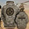 Pittsburgh Steelers Camo 3D Hoodie, NFL Hoodie