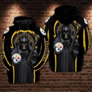 Pittsburgh Steelers Death 3D Hoodie, NFL Hoodie