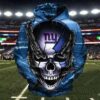 New York Giants Skull Logo 3D Hoodie, NFL Hoodie