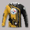 Pittsburgh Steelers Fire Ball All Over Print Hoodie, NFL Hoodie