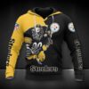 Pittsburgh Steelers Mascot All Over Print Hoodie, NFL Hoodie