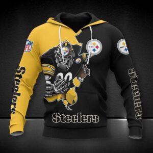Pittsburgh Steelers Mascot All Over Print Hoodie, NFL Hoodie