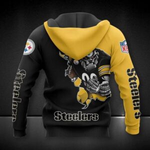 Pittsburgh Steelers Mascot All Over Print Hoodie, NFL Hoodie
