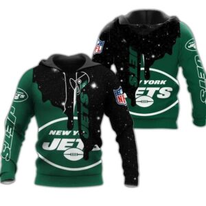 New York Jets Design Snowflake 3D Hoodie, NFL Hoodie