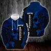 Seattle Seahawks Skull Blue 3D Hoodie, NFL Hoodie