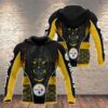 NFL Pittsburgh Steelers Skull 3D Hoodie 7, NFL Hoodie