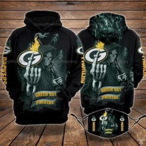 Skull Death Fuck Green Bay Packers 3D Hoodie, NFL Hoodie