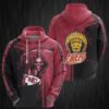 Skull and Kansas City Chiefs 3D Hoodie, NFL Hoodie