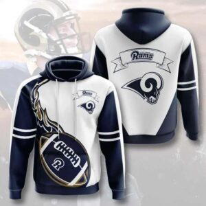 Sports American Football Los Angeles Rams 3D Hoodie, NFL Hoodie