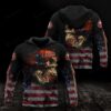 NFL San Francisco 49ers American Flag Skull 3D Hoodie, NFL Hoodie
