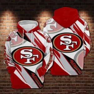 NFL San Francisco 49ers Logo 3D Hoodie 3, NFL Hoodie