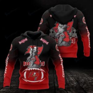 Tampa Bay Buccaneers Cat 3D Hoodie, NFL Hoodie