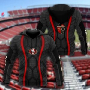 NFL San Francisco 49ers Logo 3D Hoodie 5, NFL Hoodie