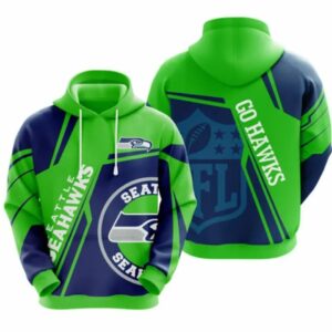 NFL Seattle Seahawks 3D Hoodie 10, NFL Hoodie