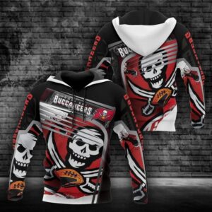 Tampa Bay Buccaneers Skull Hoodie, NFL Hoodie
