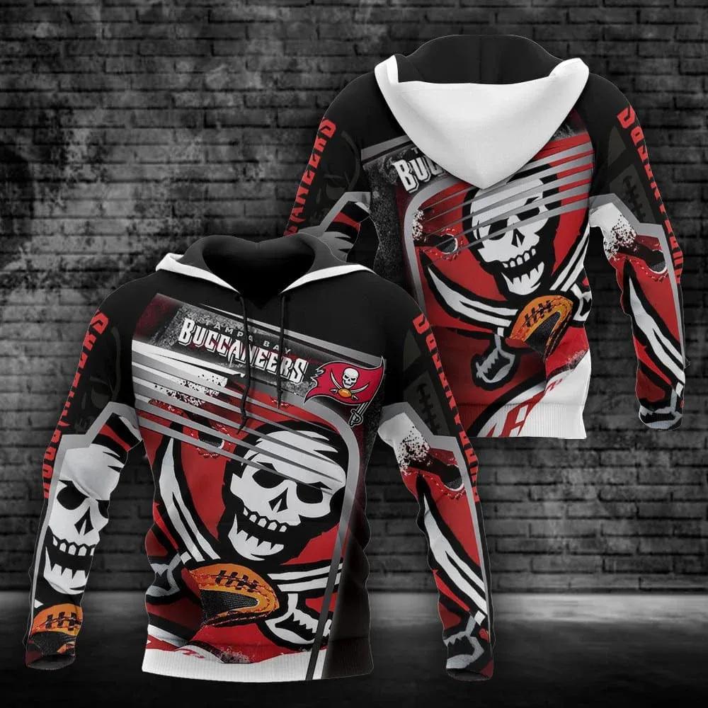 Tampa Bay Buccaneers Skull Hoodie, NFL Hoodie Tampa Bay Buccaneers Skull Hoodie, NFL Hoodie