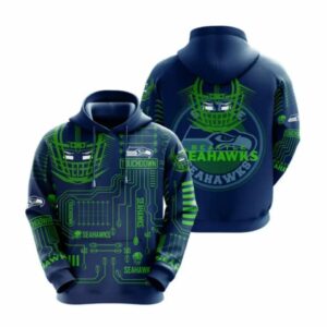 NFL Seattle Seahawks 3D Hoodie 12, NFL Hoodie