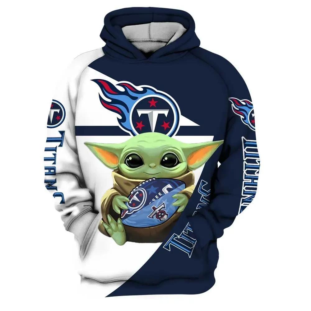 Tennessee Titans Baby Yoda 3D Hoodie, NFL Hoodie Tennessee Titans Baby Yoda 3D Hoodie, NFL Hoodie