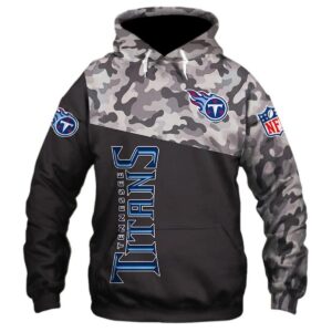 Tennessee Titans Camo 3D Hoodie, NFL Hoodie