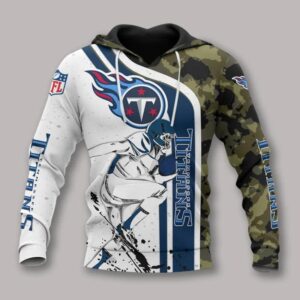 Tennessee Titans Camo All Over Print Hoodie, NFL Hoodie