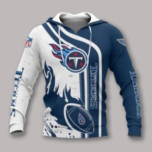 Tennessee Titans Fire Ball All Over Print Hoodie, NFL Hoodie