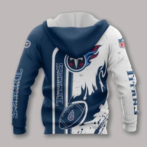 Tennessee Titans Fire Ball All Over Print Hoodie, NFL Hoodie